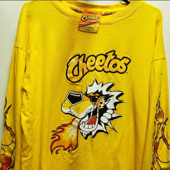 Flaming Hot Cheetos Long Sleeve graphic tee shirt medium womens - Picture 3 of 6